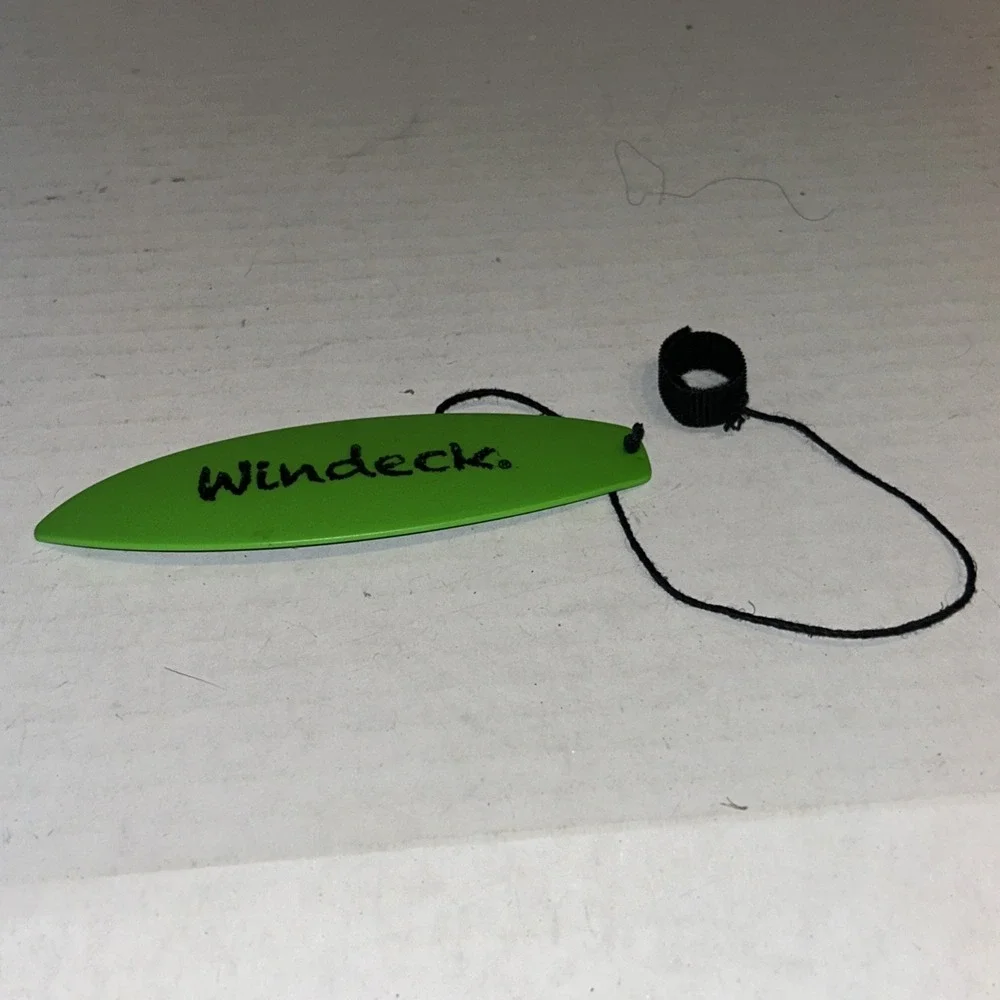 Windeck Mean Green Finger Surfboard With Strap Wind Deck Techdeck C4